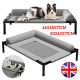 Elevated Mesh Cooling Dog Bed with Removable Bolsters
