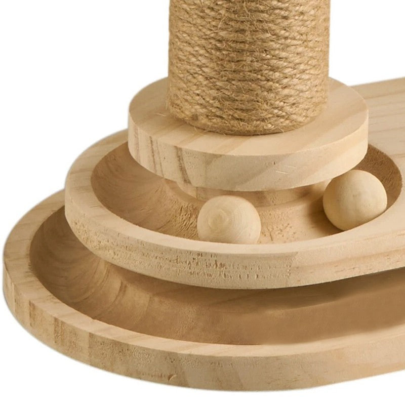 Large Cat Tree Scratching Post with Climbing Tower and Play Toys