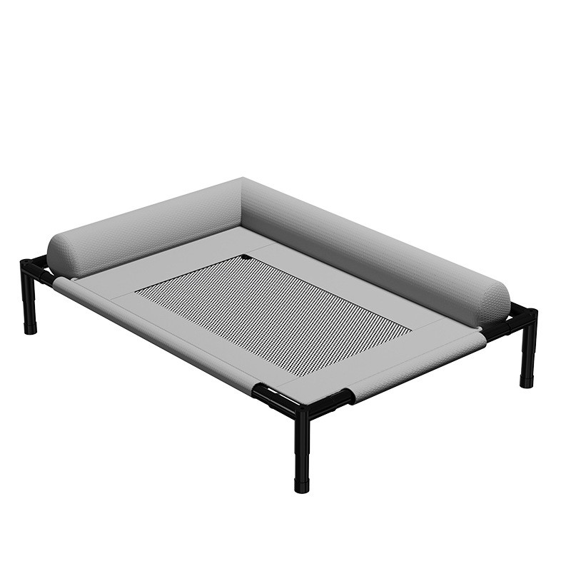 Elevated Mesh Cooling Dog Bed with Removable Bolsters