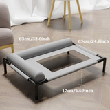 Elevated Mesh Cooling Dog Bed with Removable Bolsters