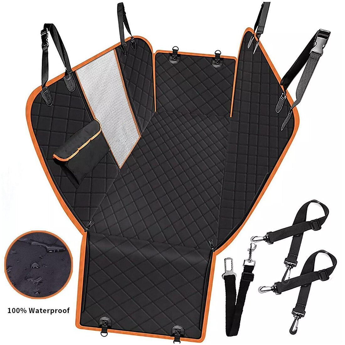 Dog Car Seat Cover with Back Seat Hammock