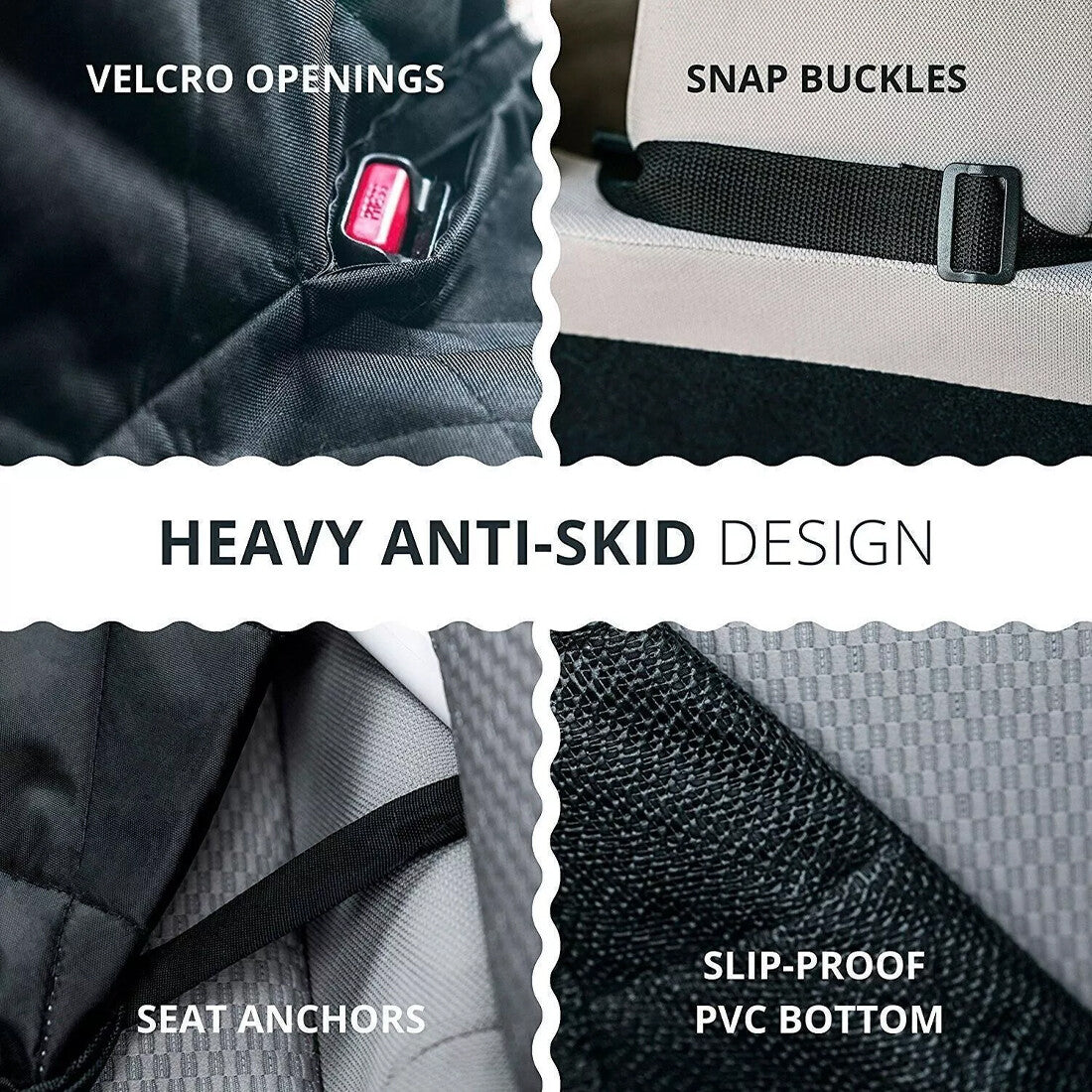 Dog Car Seat Cover with Back Seat Hammock