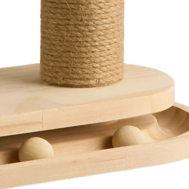 Large Cat Tree Scratching Post with Climbing Tower and Play Toys